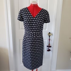 6P Banana Republic Polka Dots Short Sleeves Dress